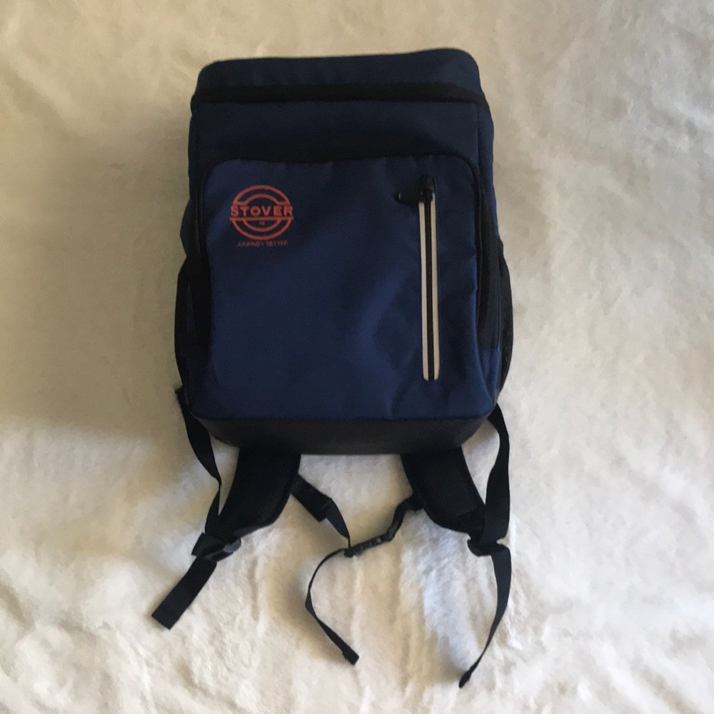 TOVE Blue and Black Backpack